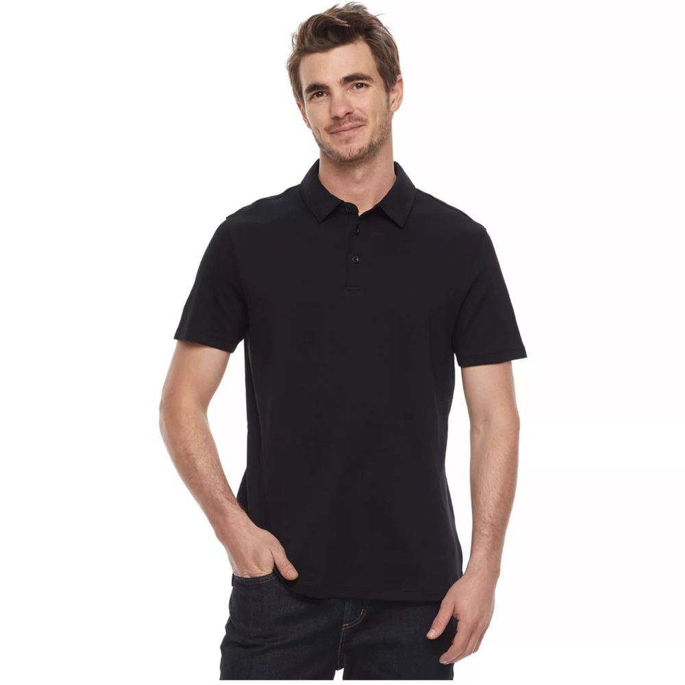 Black Polo Shirt | APT. 9 | Size Medium